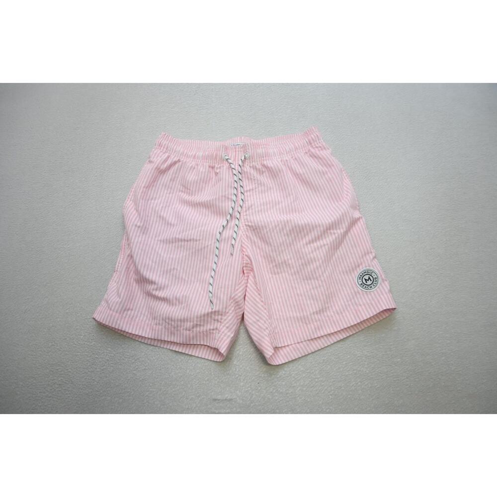 Maamgic Swim Trunks Striped Lined Surf Swim Athletic Mens Size XS XSMALL